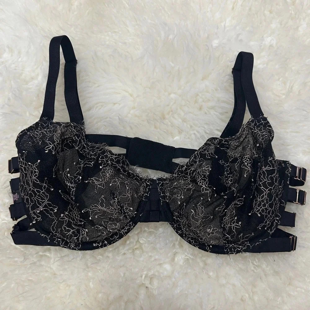 Victorias Secret | Sexy Strappy Underwire Unlined Demi Lace Bra | Size: 36DD
